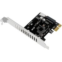 PC PCI-E To USB 3.0 Type C Front Panel Adapter 19PIN PCI-E To USB 3.0 Hub Splitter Extender Card