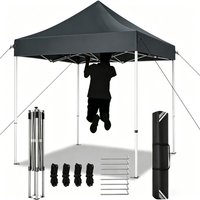 Pergola de jardin pliable 3/2 mètres avec trépied, hauteur réglable, protection UV, tente de jardin imperméable, abri solaire