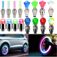AliExpress Bicycle Spoke Lights LED Bicycle Wheel Lights With Battery Tyre Tire Valve Caps for MTB Bike Moto LED Light Bicycle Accessories