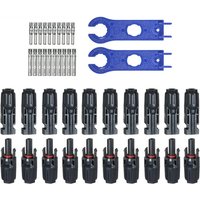 1pairs PV T Branch parallel connection 30A 1000V Electrical PV Connector Photovoltaic 2pcs solar Panel Cable Wire Connect 3T 4T