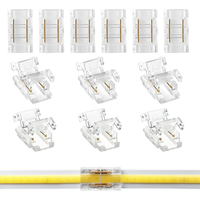 COB LED Strip to Strip LED Connectors 5 8 10mm Connection Solderless Extension FCOB RGB CCT LED Strip Lights 2 3 4 Pin Connector