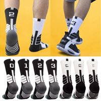 AliExpress NONE High Men's Quality Socks Elite Basketball Compression Cycling Socks with Number Adult Towel Bottom Outdoor Sports Socks Unisex