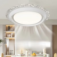 2025 Bladeless Ceiling Fan with LED Lighting Modern Minimalist Remote Control Led ceiling lamp Fan for Bedroom Living Room Study