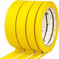 3/6Pack Yellow Painters Tape - Masking Tape ulti-Surface, Smart Adhesion, Paint Tape for DIY, Labeling, Art, Car