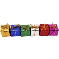 12pcs Christmas Tree Hanging Pendants Mixed Color Mini Gift Box Christmas Tree Ornaments Decorations Ornament Adornos De Navidad