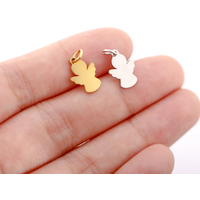 5Pcs/Lot Angel Charms Stainless Steel Handmade Necklace Bracelet Pendants for Religious DIY Jewelry Making Supplies Accessories