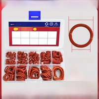 50-200Pcs Silicone O Ring Sealing Washer Red VMQ O-ring plumbing gaskets Oil Resistant High Temperature Oring Assortment Kit
