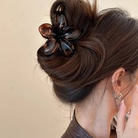 1pc French retro flower clip for women's ins temperament hair clip, back of the head hair bun, shark clip headband, new style