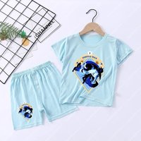 Kids Short Sleeve Pajamas Cookie Run Kingdom Home Wear Boy Girl Summer Clothing Pajama Set Children Anime Cute Loungewear Gifts