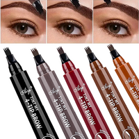 4-Tip Microblading Eyebrow Pencil – Waterproof, Smudge-Proof, Natural Hair-Like Strokes for Fuller Brows