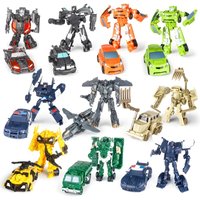 Transformers Peripherals Bumblebee Optimus Prime Cartoon Pocket Mini Transforming Robot Car Model Birthday Gift