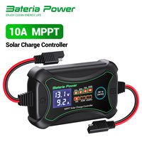 Bateria Power 10A MPPT Solar Charge Controller 12V Auto Battery Regulator Solar Panel Max 150V Input for Lithium Sealed Gel