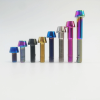 AliExpress Liumeili Titanium Ti M6X10 16 18 20 25 30 35 45 Allen Key Taper Head Bolt Screw for Bicycle Stem Seatpost Bicycle Parts GR5 1PC