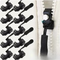 Universal Zipper Repair Head Quick Instant Detachable Zipper Head Replacement Zipper Slider Pull for Jacket Bag Coat Free Sewing