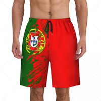 AliExpress Sugiuchi Men's Portugal Flag Beach Pants Board Shorts Surfing Boys Soccer Cycling Swimwear Running Polyester