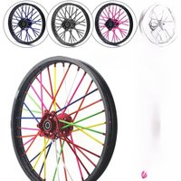 AliExpress Bicycle Wheel Spoked Protector Wraps 17cm Wheel Rim Spoke Wrap Kit for Motorcycle Bike Color Rims Skin Trim Covers Pipe