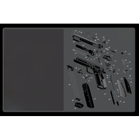 CZ shadow 2 airsoft Gun Cleaning Rubber Mat with Instructions Armourist Bench Mat For CZ 75 gen5 Glcok Walther PPQ SIG M&P