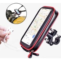 AliExpress NONE Waterproof Motorcycle Bicycle Phone Holder Handlebar Phone Case Bag for iPhone 16 15 Pro Max Xiaomi Motorbike Mobile Stand Mount