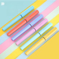 Japanese PLATINUM Pen PQ-200 Little Meteor Color Macaron Color Student Writing F Tip Pen Learning Stationery Office Supplies