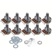 10PCS B25k 15mm Shaft Electric Guitar Volume Potentiometer