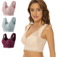 Seamless Large Size Underwear Women's Small Breasts Gather No Steel Ring On The Collection Auxiliary Breast Anti-sagging Bra