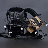 COMTAC IV Headset C4U Pickup Noise Anti-Noise Headphone Tactical Outdoor Battle Communicate Earphone Vacuum Catheter Earplug