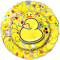 AliExpress NONE 50pcs Little Yellow Duck Cartoon Animal Cute Luggage Laptop Bicycle Car Waterproof Decorative Sticker