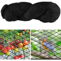 Bird Net 5 x 15 m Bird Net Hunting Nets Bird Nets Nylon Mesh for Protection of Orchards Vegetables Gardens Chicken Coops (Black)