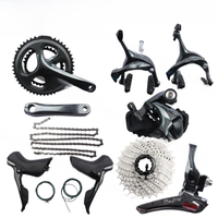 AliExpress Shimano Tiagra 4700 Road Full Groupset Group 2x10 Speed Sunshine 10s Cassette 165mm/170mm/175mm Crankset Shifters 2x10s Groupset