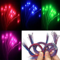 10Pcs 0402 60cm Micro SMD Led Lamp Wired Led Pre-Soldered Micro Litz Wired Chip 3V Railway Scenes DIY Model Building Kits
