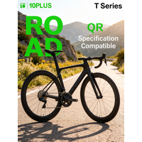 AliExpress NONE 10PLUS T Series Carbon Fiber 38/60mm 700c Disc Wheels Tubeless Ready 36T Star Ratchet For Competition Bicycle