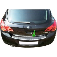 Protecteur de pare-chocs arrière valide pour Opel Astra J Hatchback | Protection des bords du coffre de chargement Mate en acier inoxydable 2010-2015