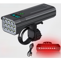 AliExpress TRLIFE 12LED 10000MAH Bike Light USB Rechargeable Bicycle Light Waterproof MTB Bike Accessories and Rear Lights Set