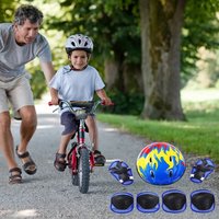 AliExpress NONE 7Pcs Kid Protective Gear Set Knee Wrist Guard Elbow Pads Bicycle Skateboard Ice Skating Roller Knee Protector Guard Sport Safety