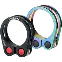 AliExpress DEEMOUNT Road Bike Seatpost Clamp 31.8/34.9mm Quick Release Aluminum AlloyMountain Bicycle Seatpost Cutout Light Weight Fastener