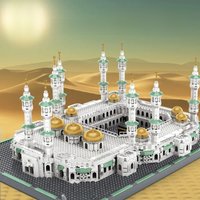 Wanger 6220 Saudi Arabia Grand Mosque World Attractions Architectural Model Assembled Building Blocks Children's Toy Gift