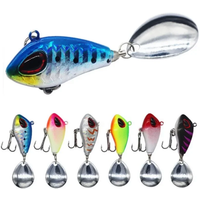ZWICKE 1pcs Metal Mini VIB with Spoon Fishing Lure Winter Fishing Tackle Crankbait Vibration Spinner Sinking Bait 6g10g17g25g