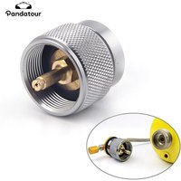 Pandatour Propane Adapter Camping Gas Stove Adapter Converter Propane Valve Cylinder Canister Adapter Outdoor Camping Gas Tank