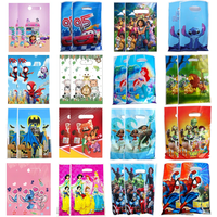 50-500pcs Miniso Gift Bag Frozen Princess Spiderman Loot Bag Kids Boys Girls Favor Birthday Party Candy Cookie Packing Gift Bags