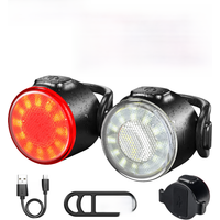 AliExpress cycle zone Bike Front Rear Light Set 6 Lighting Modes Bike Bright Headlight USB Charging Warning Taillights Set for Night Riding Safety