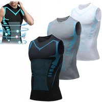 AliExpress NONE Ionic Shaping Vest Men Sport Vests Breathable Slim Sleeveless Fitness Top Compression Layer Tighten And Strengthen Chest Muscles