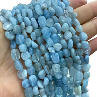 AliExpress LUOMAN XIARI Wholesale AAA Natural Stone Aquamarine Irregular Gravel Spacer Beads For Jewelry Making DIY Bracelet Neckalce 6-8/8-10MM