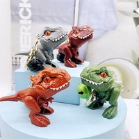 MINISO Cute Personality Cool Stress Relief Dinosaur Keychain Couple Backpack Car Key Pendant Party Decoration Children Toy Gift
