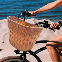 AliExpress perfeclan Bike Basket Front Portable Bicycle Storage Baskets Easy to Install Detachable Handlebar Basket for Adults Bicycle Accessories