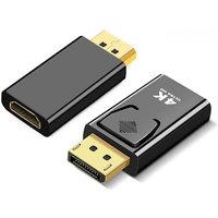 DisplayPort to HDMI-Compatible 4K 1080P Adapter DP Male to Female HD TV HDMI-Compatible Audio Video Cable for TV PC Laptop