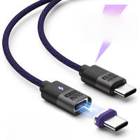 PD240W Magnetic Fast Charging Cord PD3.1USB C to USB C Fast Charger Cable Type C Charging Cable for XIAOMI 14 PRO iPhone 15 Pro