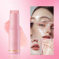 Korean Pink Hydrating Stick Extract Deep Hydrating Facial Skin Multi-functional Pink Balm Stick Skin Care Makeup Base Products