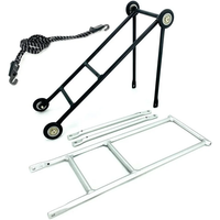 AliExpress NONE Bicycle Luggage Carrier For Brompton Folding Bike Rear Rack With Easywheel Aluminum Alloy Cargo Racks