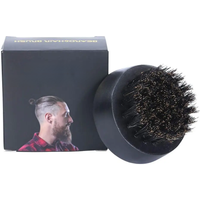 Beard Brush for Men Bristle Beard Brush Mustaches Brush with Firm Bristles Beech Wood Handle for Beards Suitable for All Types