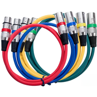 3Pin Mixer Audio Cable XLR AUX Shielded Anti-interference 100/180cm XLR Male to Female Microphone AUX Cord